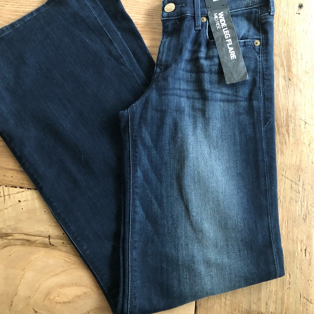 EXPRESS Bell Bottom Jeans Wide Leg Flare Size 2